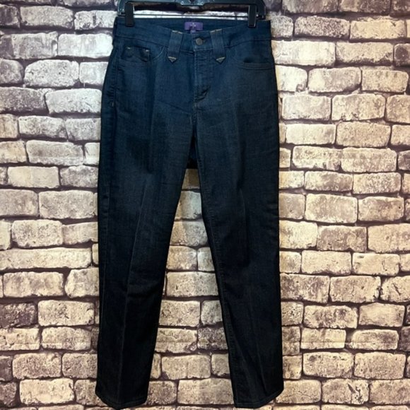 NYDJ Straight Leg Blue Jeans Size 6 - Picture 1 of 8